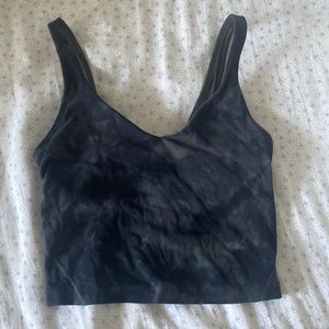 size 2 lululemon align tank top dark tie dye